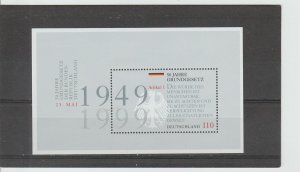 Germany  Scott# 2041  MNH  S/S  (1999 Basic Law)