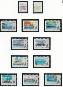 Norfolk Is 479-90 MNH 1990-91 Ships (ak3352)