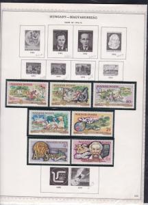 hungary issues of 1974-75 butterflies & baby animals etc stamps page ref 18307