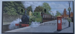 ISLE OF MAN 1998 STEAM RAILWAYS MINISHEET  SGMS807 MNH ..SEE SCAN