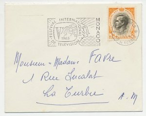 Cover / Postmark Monaco 1965 Television Festival