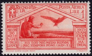 Italy 1930 - Air Mail Virgil - Sc. C24 * MH - $24.00