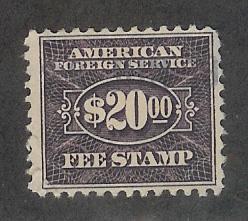 RK40 Used F-VF Consular Fee