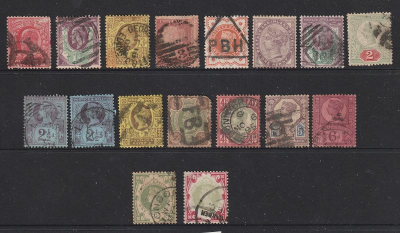 Great Britain a small used lot QV & Edwards