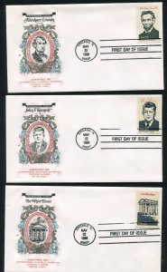 2216-2219 Presidential Series, Ameripex 86 All 36 Farnam First Day Covers