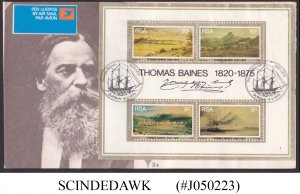 SOUTH AFRICA - 1975 THOMAS BAINES - MS - FDC