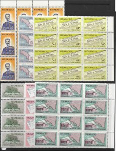 Nicaragua C487-92 MNH cpl. set x 12 vf. 2022 CV $ 81.60