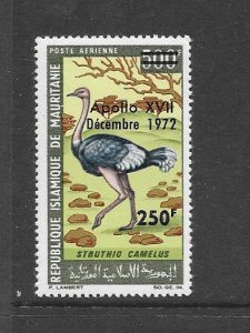 BIRDS - MAURITANIA #C129 APOLLO O/P MNH