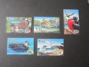 Niue 1998 Sc 712-16 bird set MNH