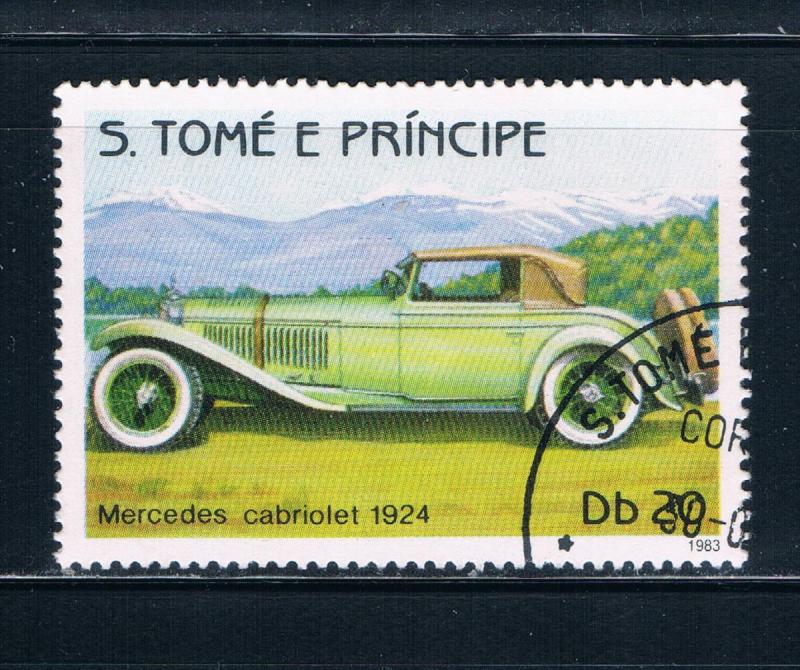 Saint Thomas and Prince Is 712a Mercedes Cabriolet 1924 (GI0360)+