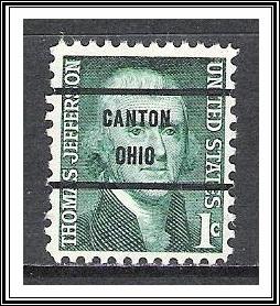 US Precancel #1278-71 Canton OH Used