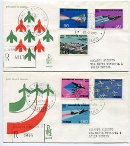 Italy FDC Venetia 1973 Air Force traveled Racc. For Italy