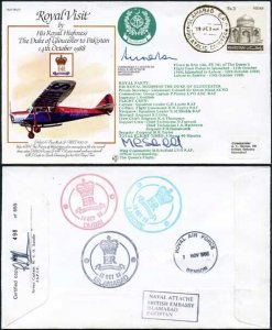 RV7eB The Duke of Gloucester to Pakistan Signed by A.L. Horton (A)