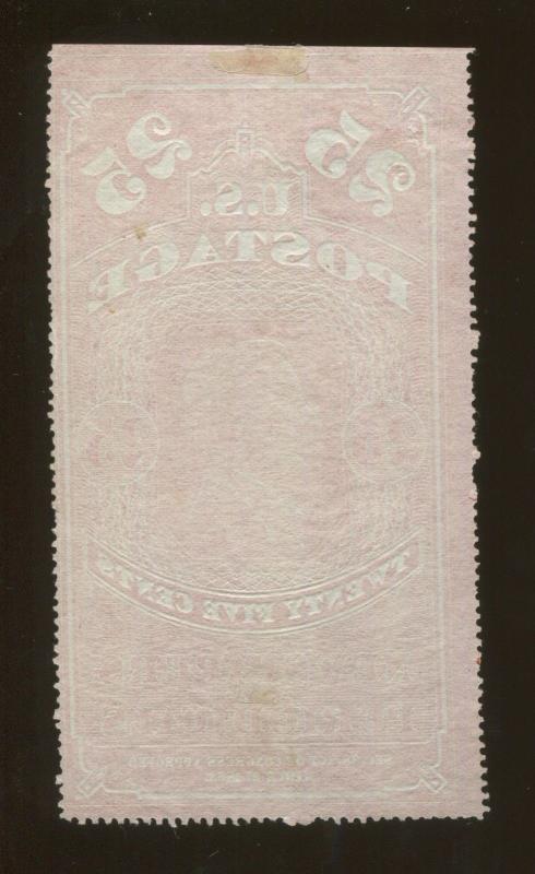 1865 United States Newspaper & Periodical Stamp #PR3b Mint Previously Hinged