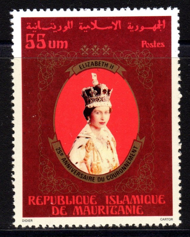 Mauritania 1978 Sc#398 Coronation Queen Elizabeth II Anniversary Single MNH