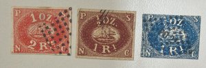 O) PERU, FALSE REPRINTS CANCELLATION,  SAIL AND STEAMSHIP 2r ship sails eastward