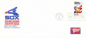 FDC #2097 Roberto Clemente Chicago White Sox Baseball Cover Puerto Rico 1984