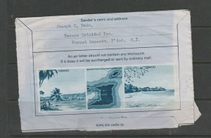 Trinidad & tobago 1972 20c Airletter to UK, Used OROPOUCHE