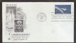 US 1192 Project Mercury 1962 Artcraft U/A FDC D479