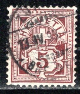 Switzerland Scott # 71b, used