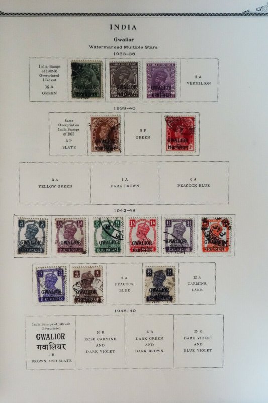 India States 1800s to 1950 Stamp Collection