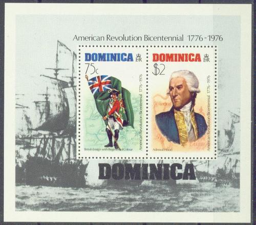 DOMINICA  477a MNH 1976 American Bicentennial Souvenir Sheet