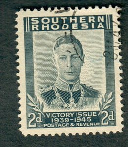 Southern Rhodesia #68 used single