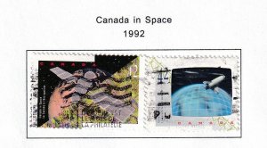 Canada 1992  -  Space    - VF-Used  set  # 1441-1442