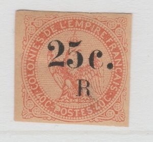 French Reunion 1885 25c on 40c Very Fine MH* Stamp A20P58F3375-