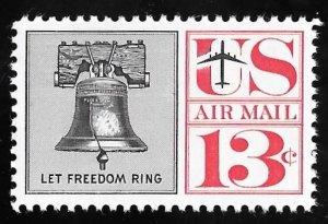 C62A 13 cents Liberty Bell (1967) Stamp Mint OG NH EGRADED VF-XF 85