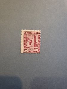 Stamps Spanish Andorra Scott #14a h