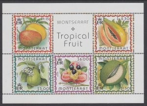Montserrat 988a Fruit Souvenir Sheet MNH VF