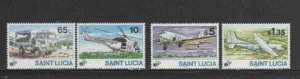 ST. LUCIA #1023-1026 1995 U.N 50TH ANNIV. MINT VF NH O.G