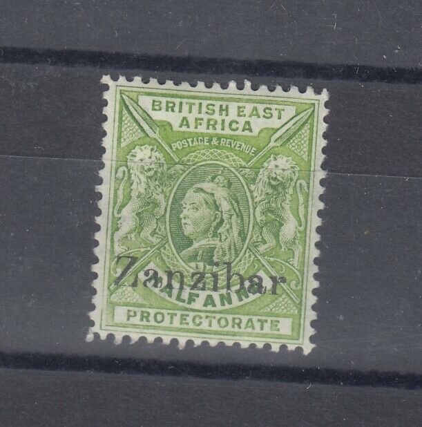 Zanzibar 1896 1/2 Anna O/P SG41 MLH J9586