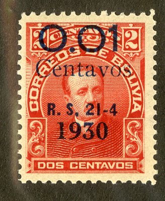 RK8522 BOLIVIA 193 MNH SCV $2.00 BIN $1.00 PERSON