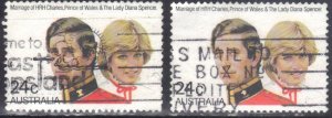 AUSTRALIA SC# 804 **USED** 24c 1981  SEE SCAN