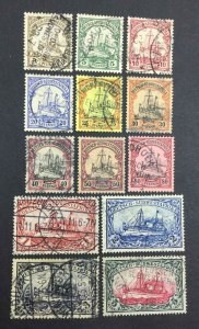 MOMEN: GERMAN COLONIES SOUTH WEST AFRICA SC #13-25 1901 USED LOT #62919