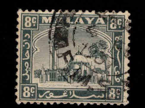 MALAYA-Selangor Scott 50 Mosque at Klang stamp used.