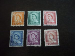 Stamps - New Zealand - Scott# 306,308-312 - Used Part Set of 6 Stamps