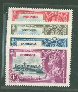 Dominica #90-93 Unused Single (Complete Set)