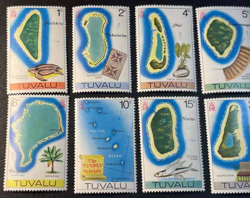 TUVALU # 23-37--MINT NEVER/HINGED---COMPLETE SET---1976