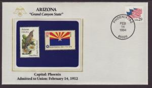 US Arizona State Flag,Bird and Flower Cover BIN