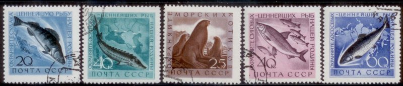 Russia 1959-60 SC# 2223-4,2375-7  CTO CH3