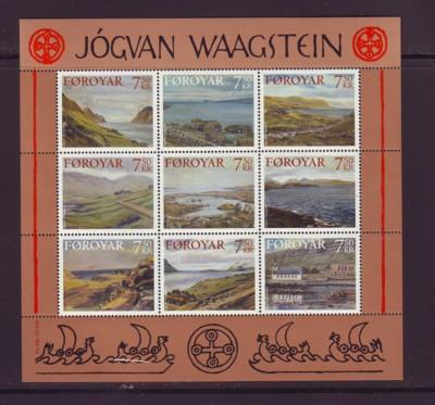 Faroe Islands Sc 462 2005 Waagstein stamp sheet mint NH