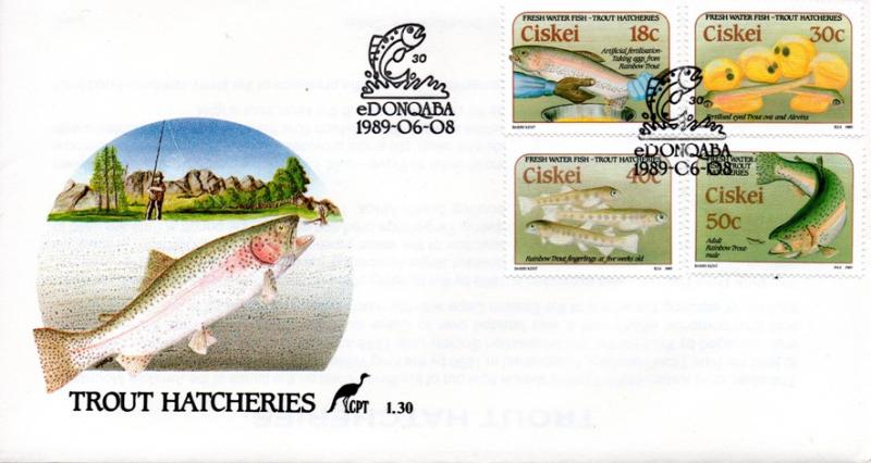 Ciskei - 1989 Trout Hatcheries FDC SG 149-152