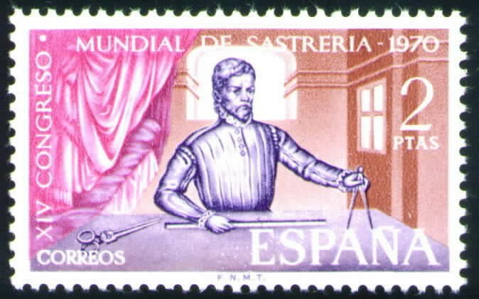 Spain Scott 1622 MNH** Tailor stamp 1970