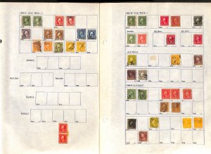 United States Stamp Collection on 23 Pages, Classics Neatly Identified