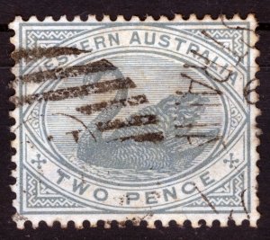 AUSTRALIA, Western Australia, 1890-1893 Black Swan 2P, GRAY - New Designs
