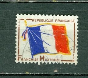 FRANCE 1964 MILITARY-FLAG #M12  USED