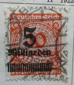 A6P46F339 Germany 1923 5mlrd m on 10mil m Roulette used-